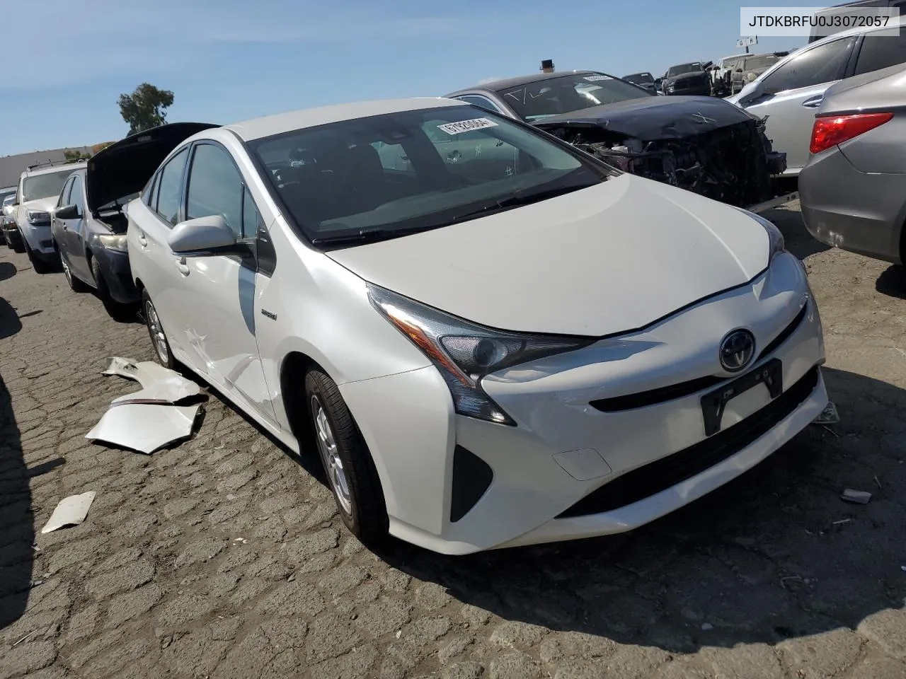 2018 Toyota Prius VIN: JTDKBRFU0J3072057 Lot: 67920064