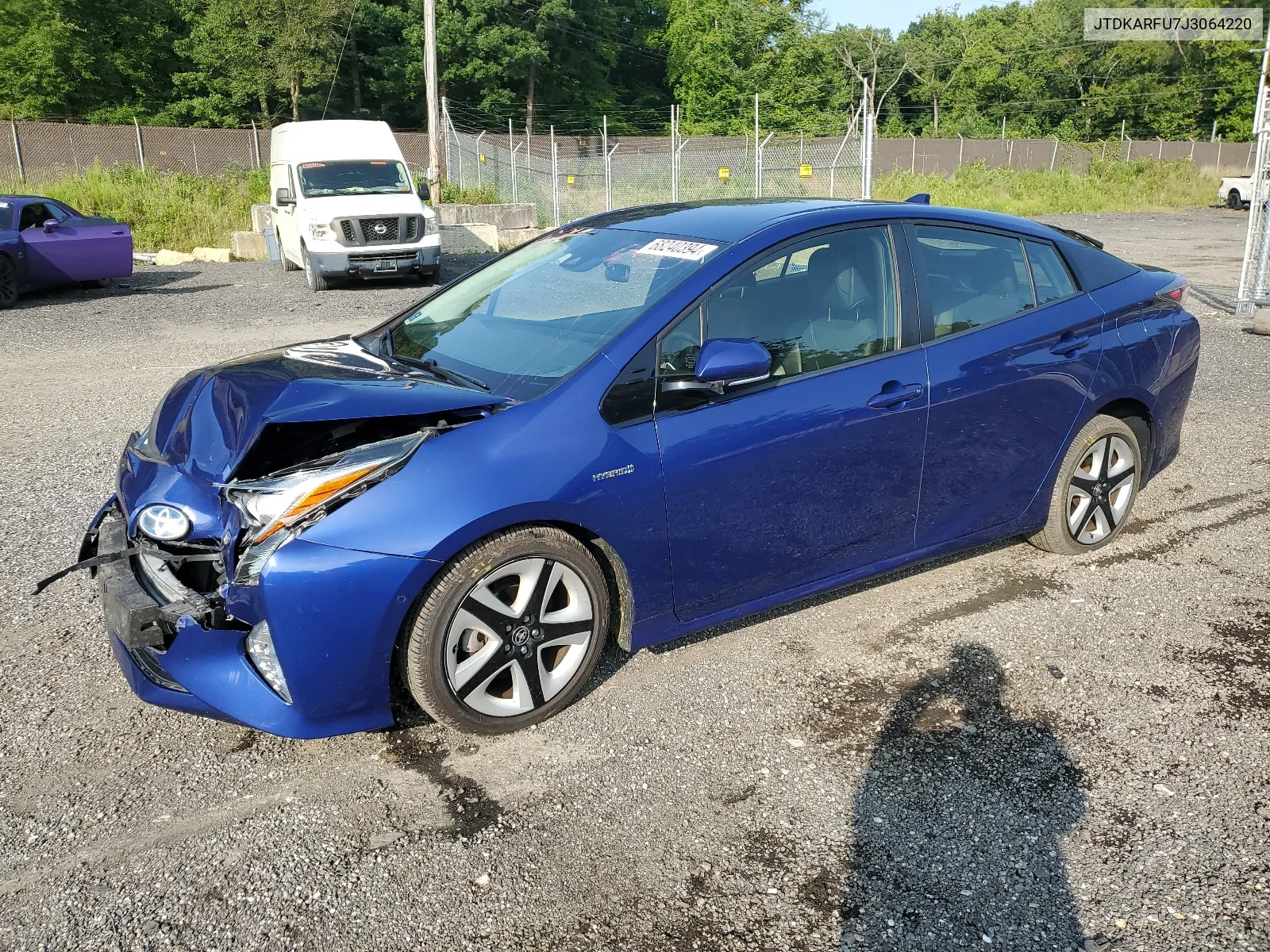 2018 Toyota Prius VIN: JTDKARFU7J3064220 Lot: 68240394