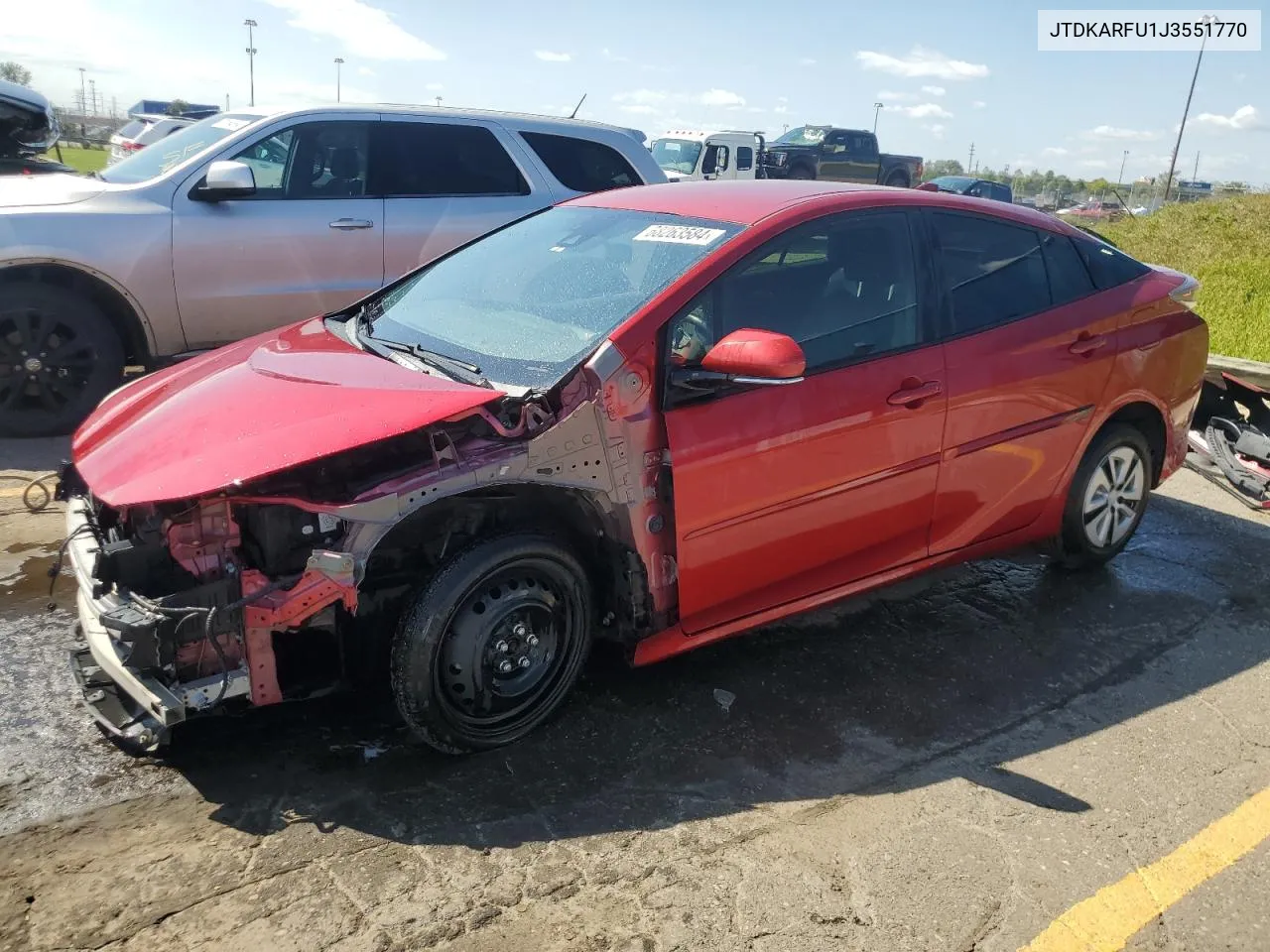 2018 Toyota Prius VIN: JTDKARFU1J3551770 Lot: 68263584