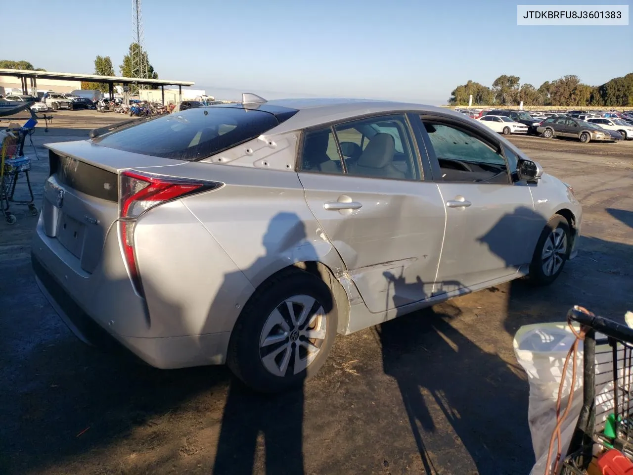 JTDKBRFU8J3601383 2018 Toyota Prius