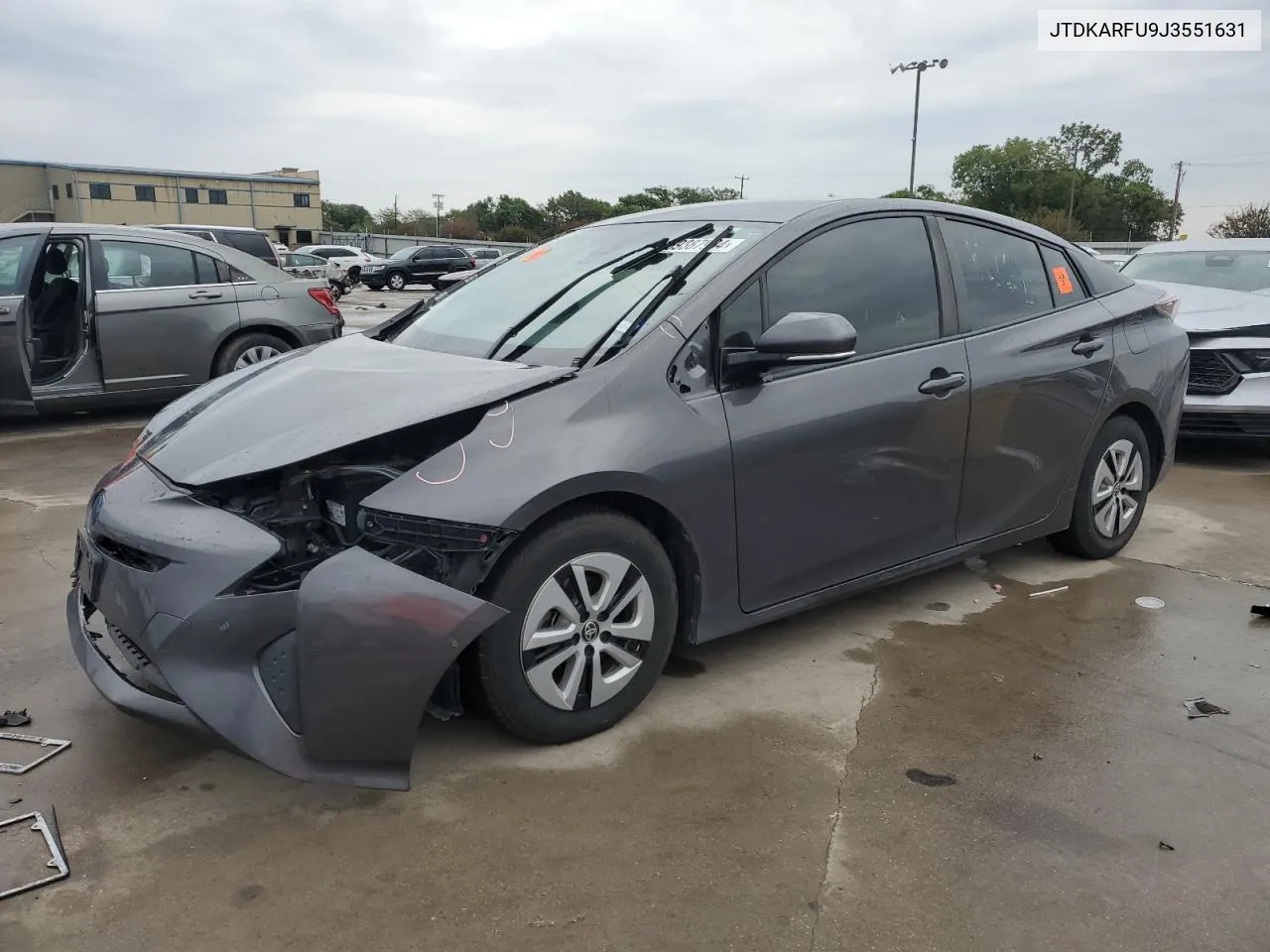 2018 Toyota Prius VIN: JTDKARFU9J3551631 Lot: 69387934