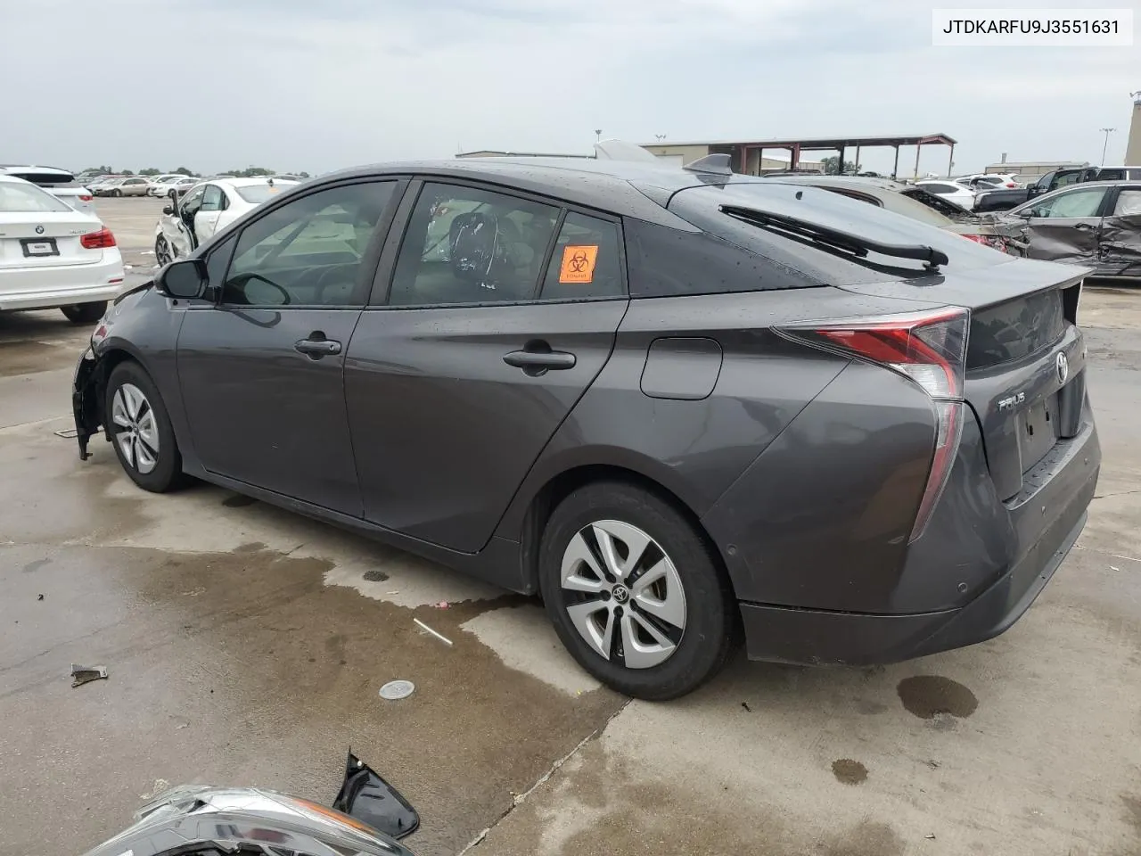 2018 Toyota Prius VIN: JTDKARFU9J3551631 Lot: 69387934