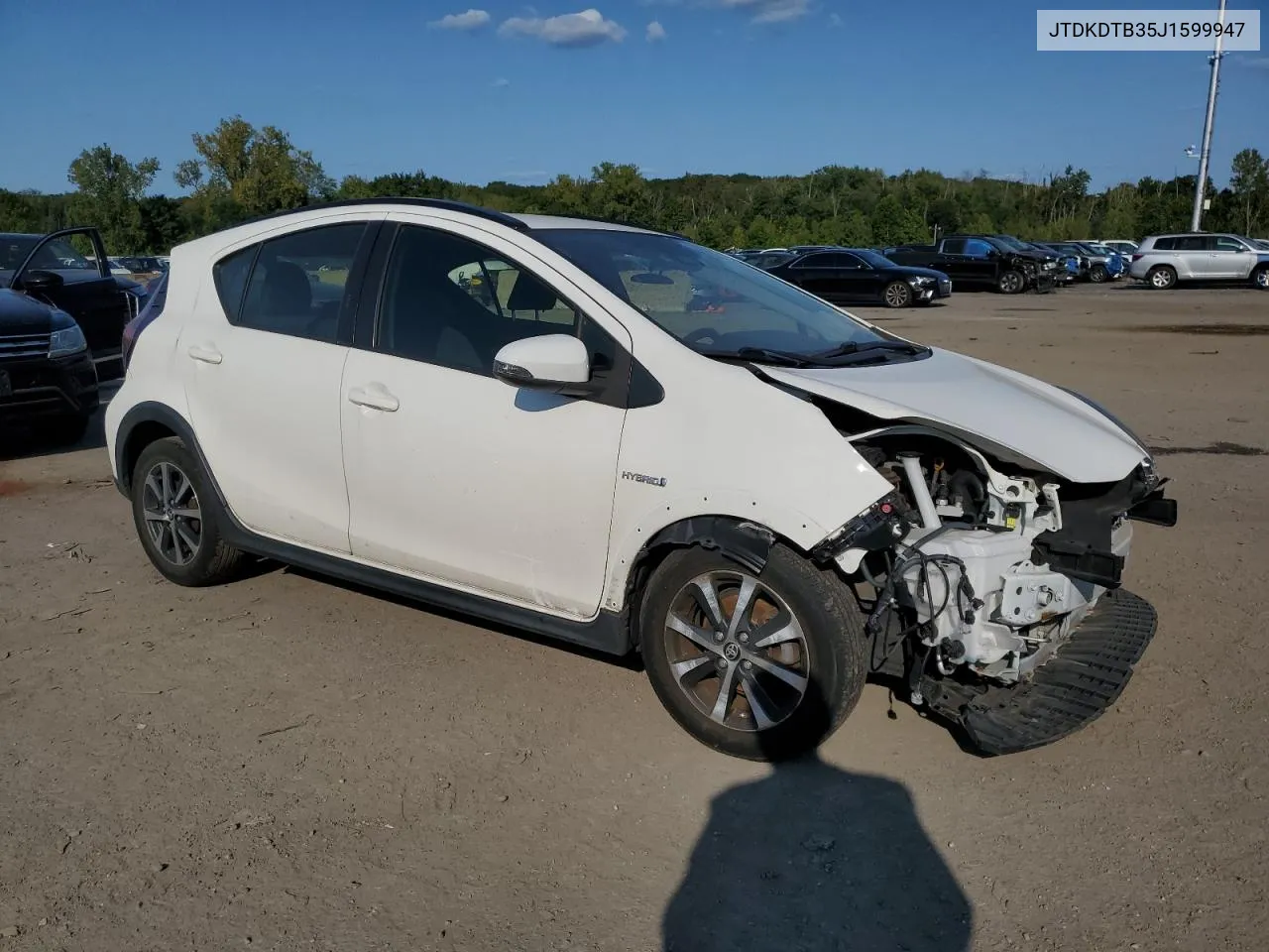 2018 Toyota Prius C VIN: JTDKDTB35J1599947 Lot: 69754484