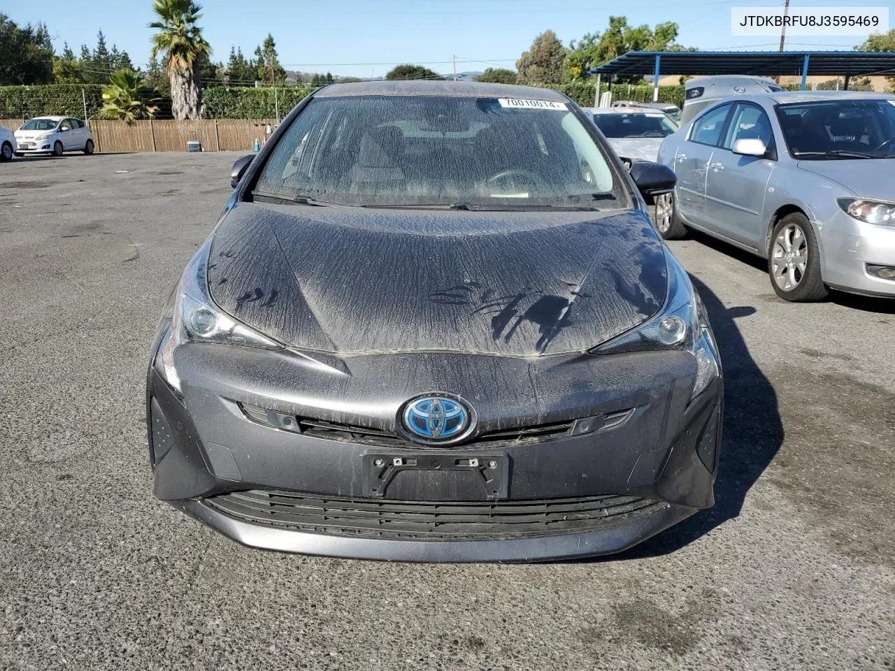 2018 Toyota Prius VIN: JTDKBRFU8J3595469 Lot: 70010014