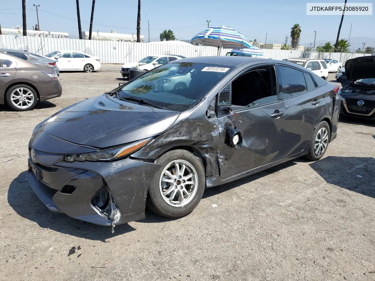 2018 Toyota Prius Prime VIN: JTDKARFP5J3085920 Lot: 70312274