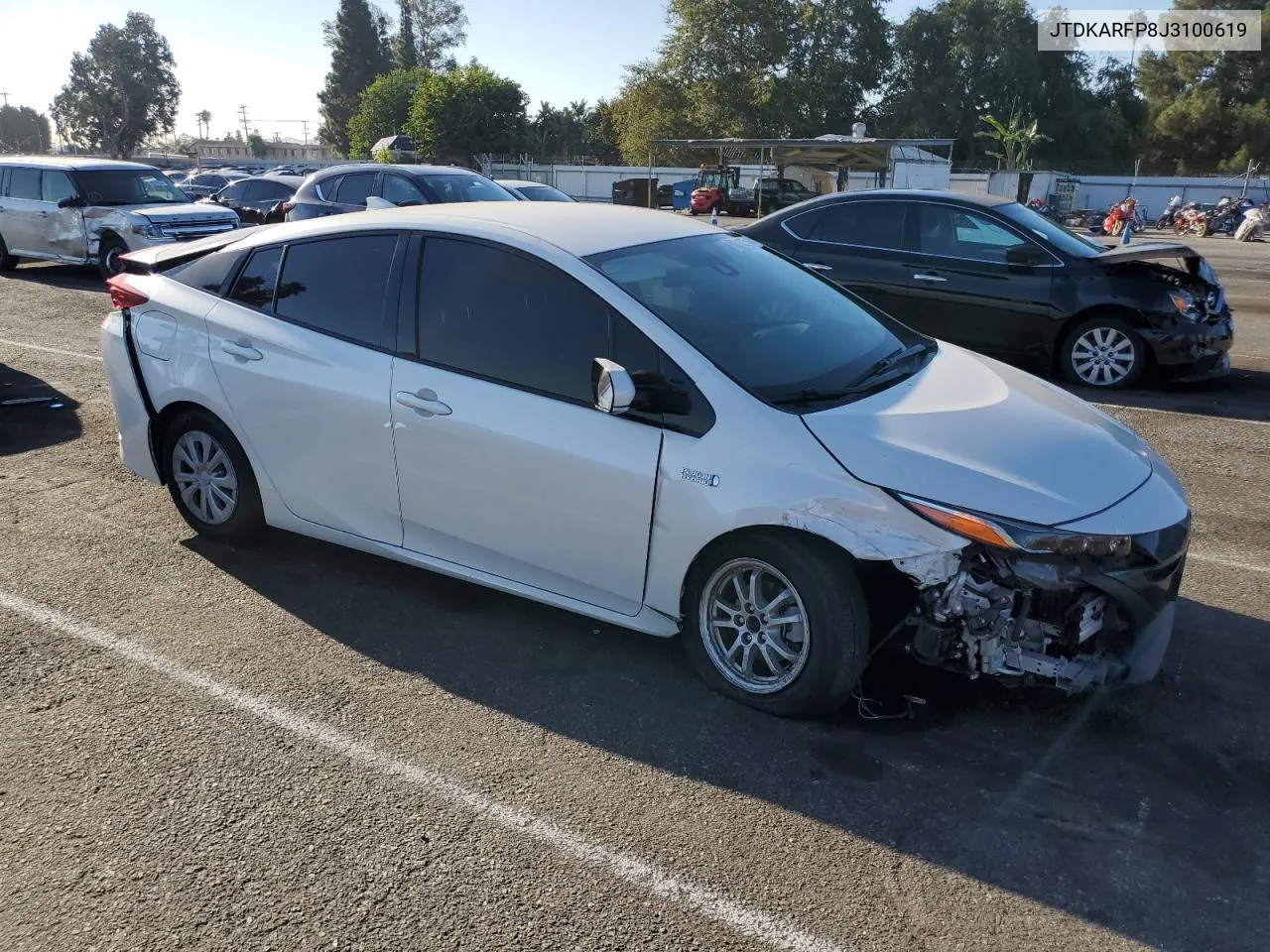 2018 Toyota Prius Prime VIN: JTDKARFP8J3100619 Lot: 70510234