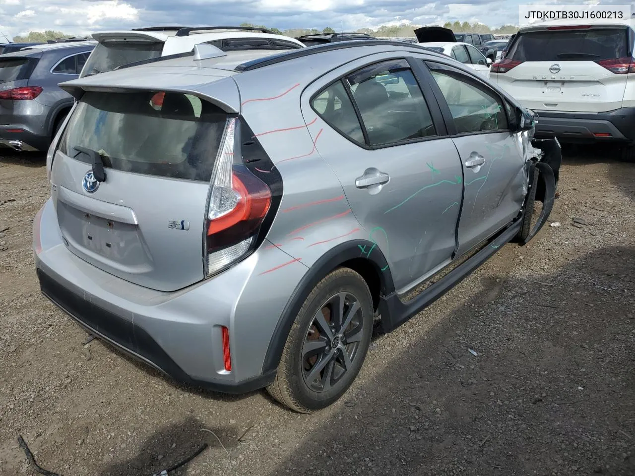 2018 Toyota Prius C VIN: JTDKDTB30J1600213 Lot: 70519314