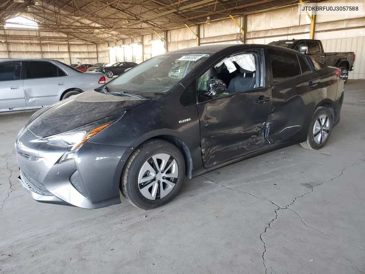 2018 Toyota Prius VIN: JTDKBRFU0J3057588 Lot: 70863084