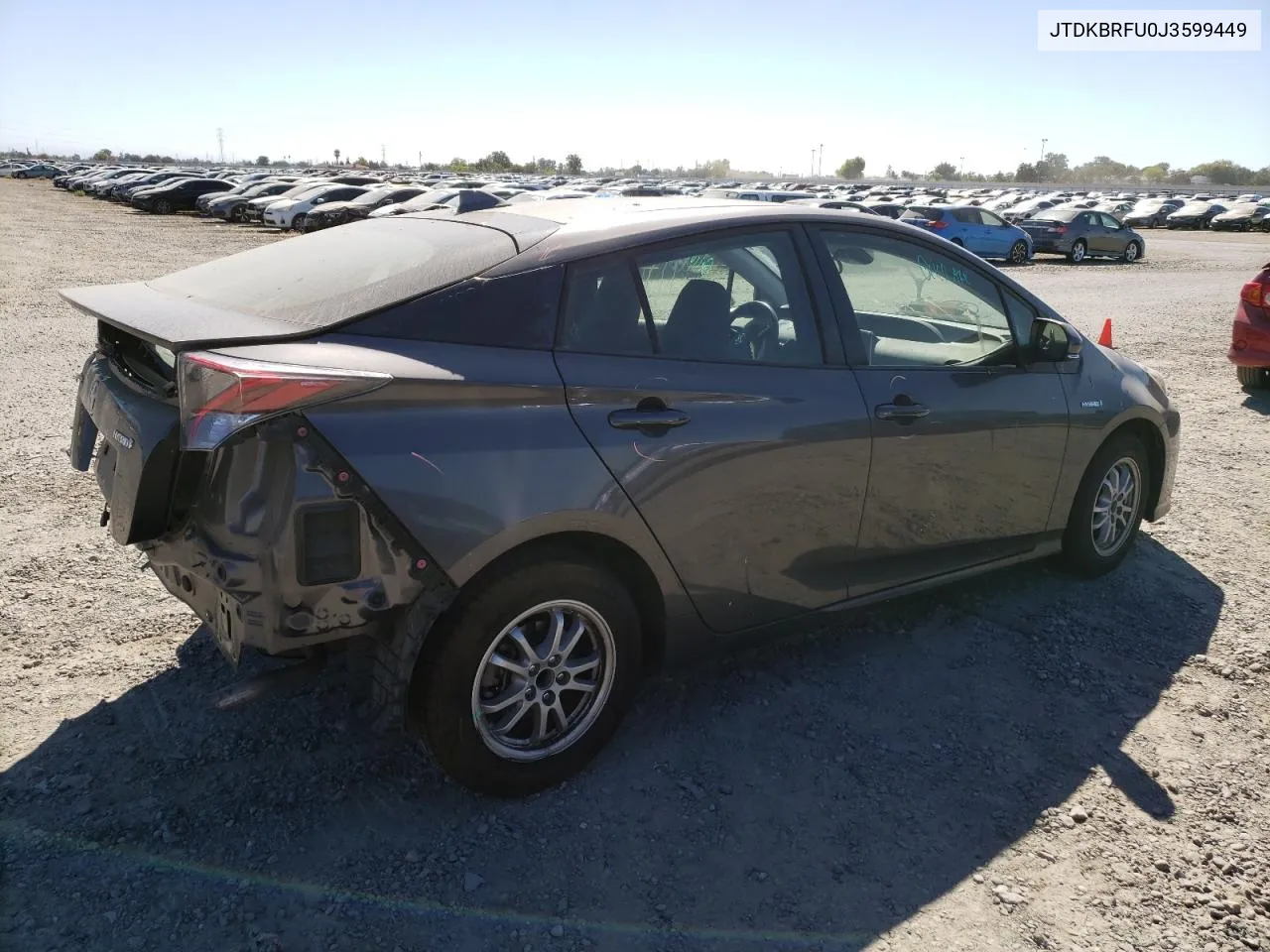 2018 Toyota Prius VIN: JTDKBRFU0J3599449 Lot: 71100134