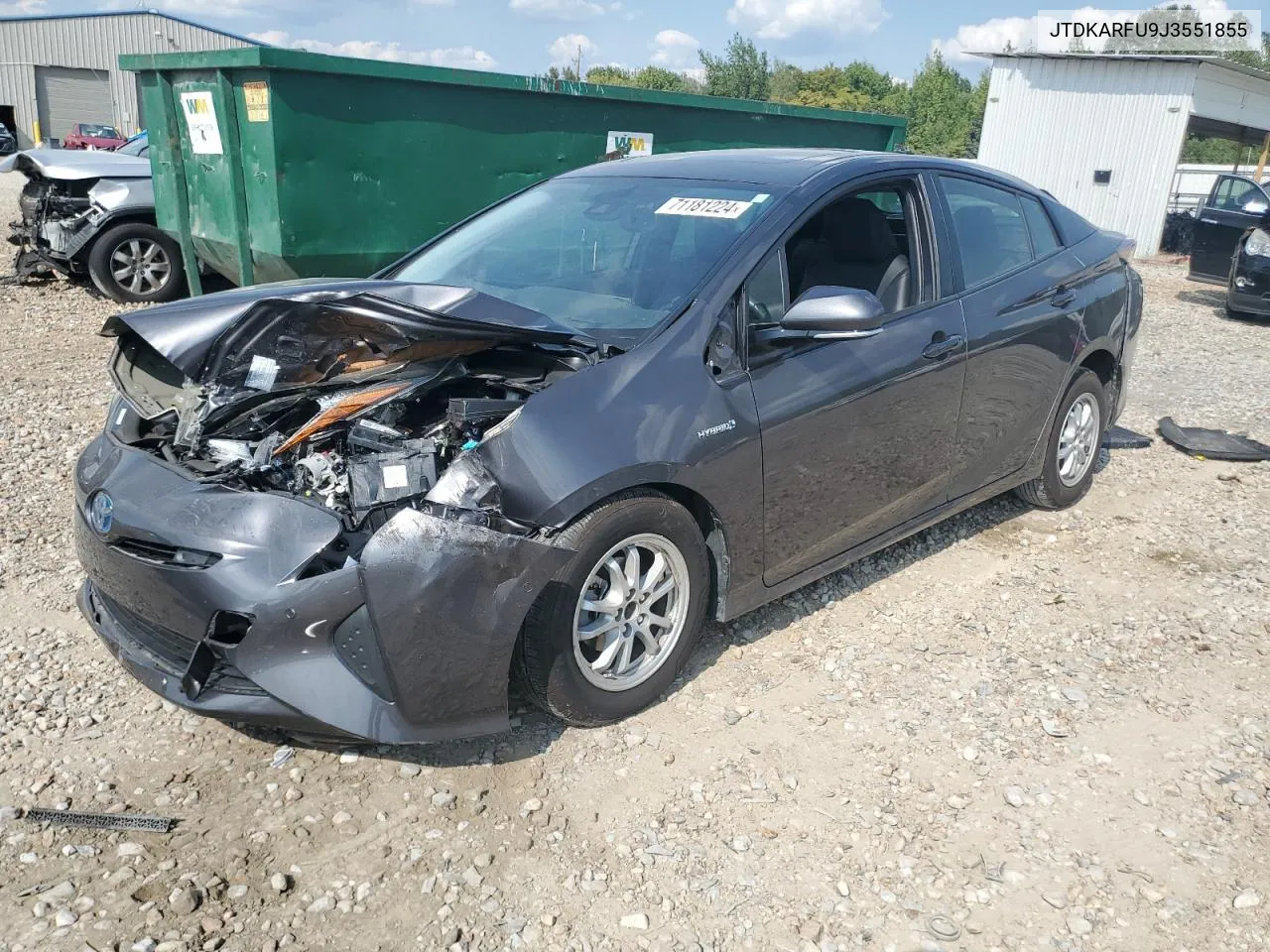 JTDKARFU9J3551855 2018 Toyota Prius