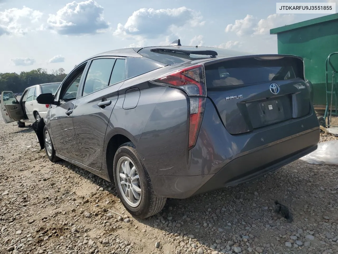 2018 Toyota Prius VIN: JTDKARFU9J3551855 Lot: 71181224