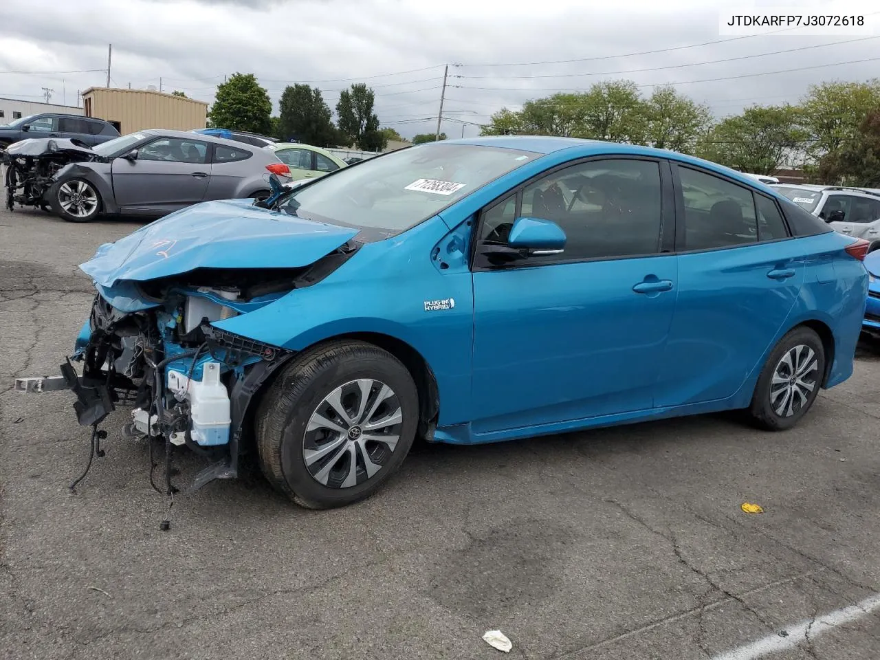 2018 Toyota Prius Prime VIN: JTDKARFP7J3072618 Lot: 71258304