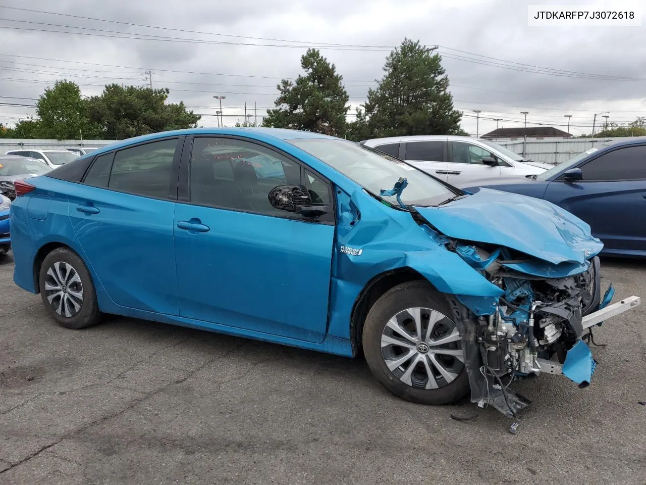 2018 Toyota Prius Prime VIN: JTDKARFP7J3072618 Lot: 71258304