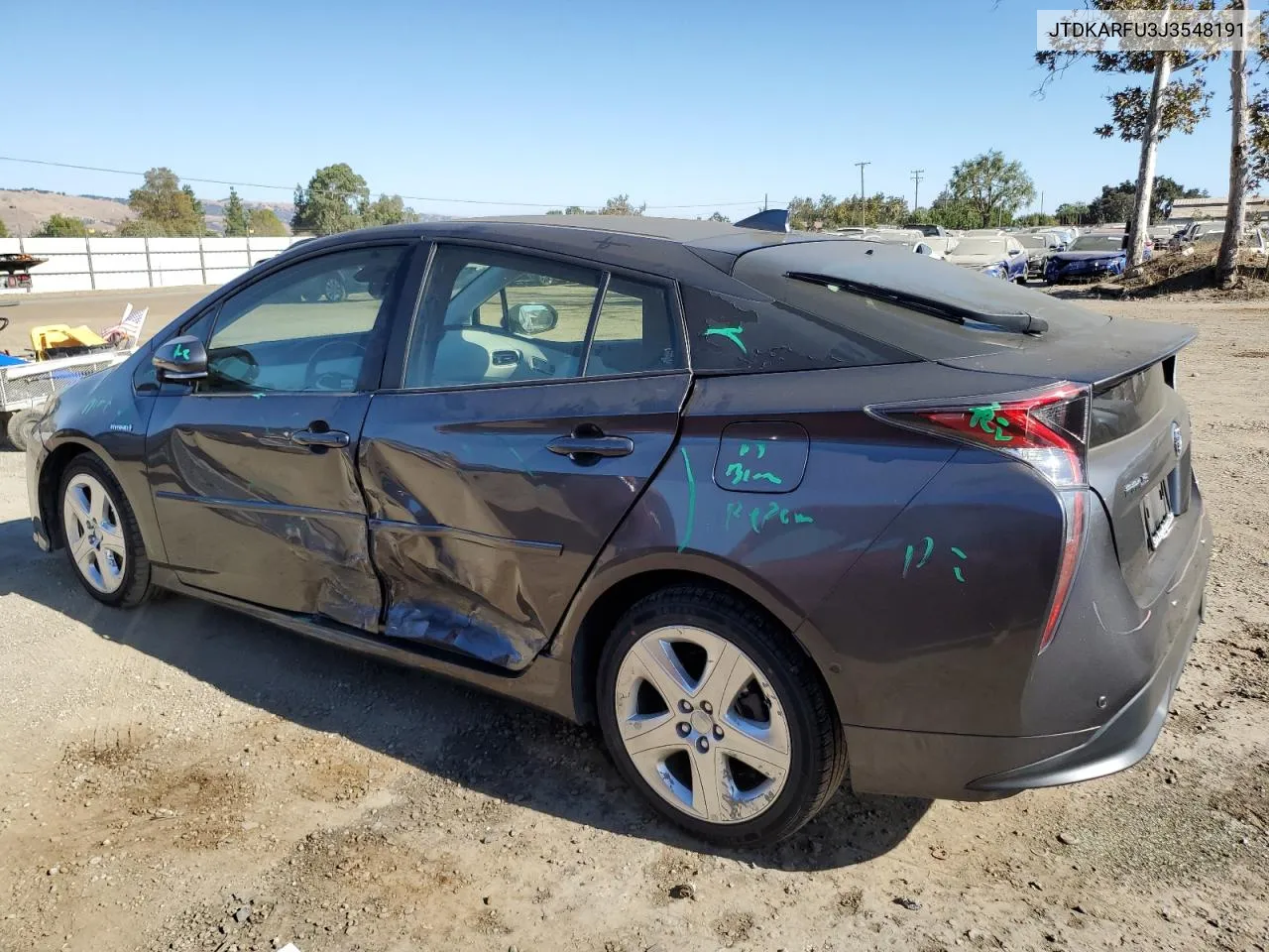 2018 Toyota Prius VIN: JTDKARFU3J3548191 Lot: 71783824