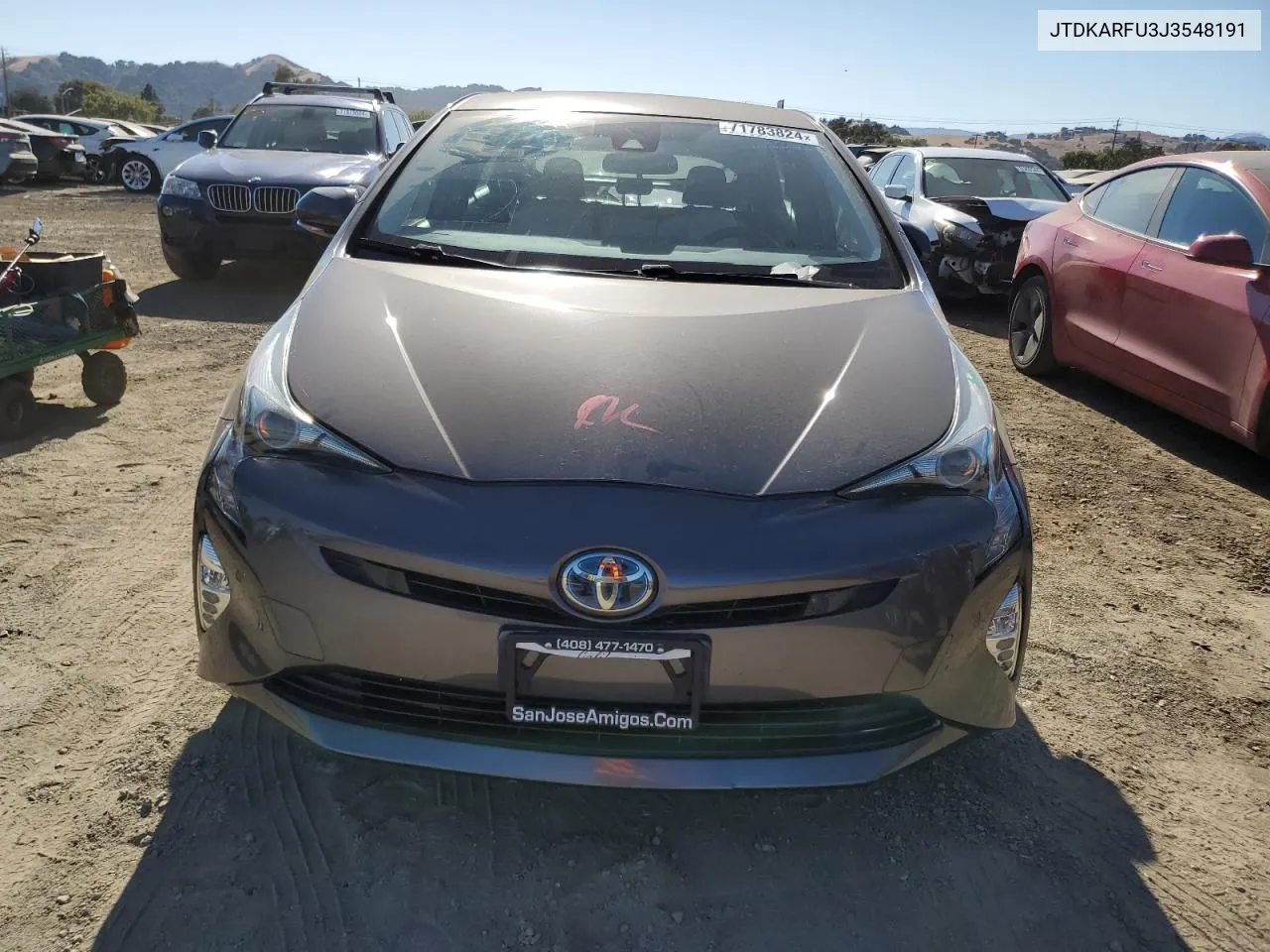 2018 Toyota Prius VIN: JTDKARFU3J3548191 Lot: 71783824