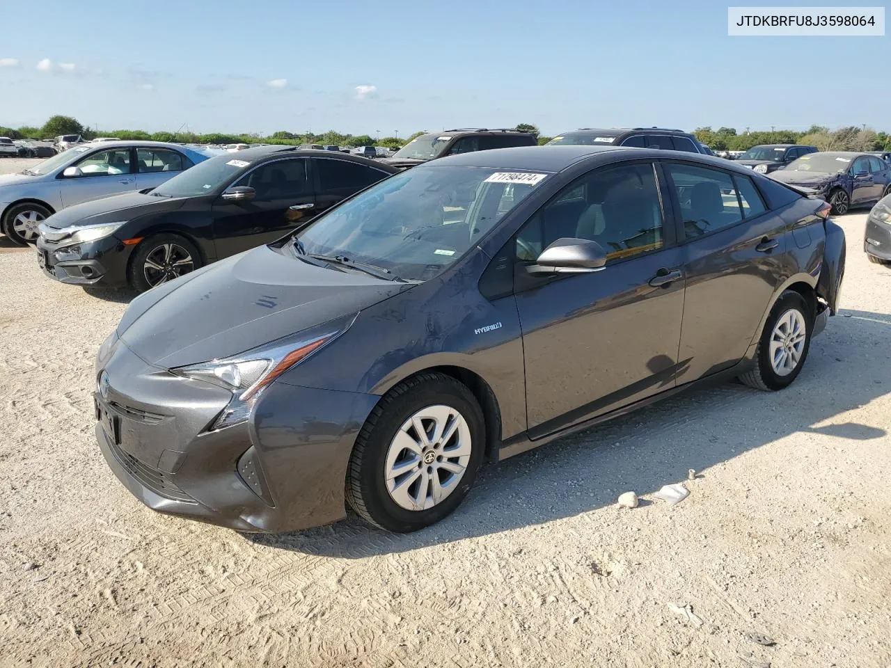 JTDKBRFU8J3598064 2018 Toyota Prius