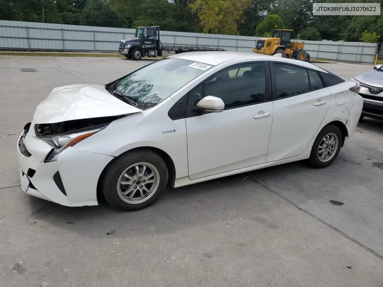 2018 Toyota Prius VIN: JTDKBRFU6J3070622 Lot: 72015904