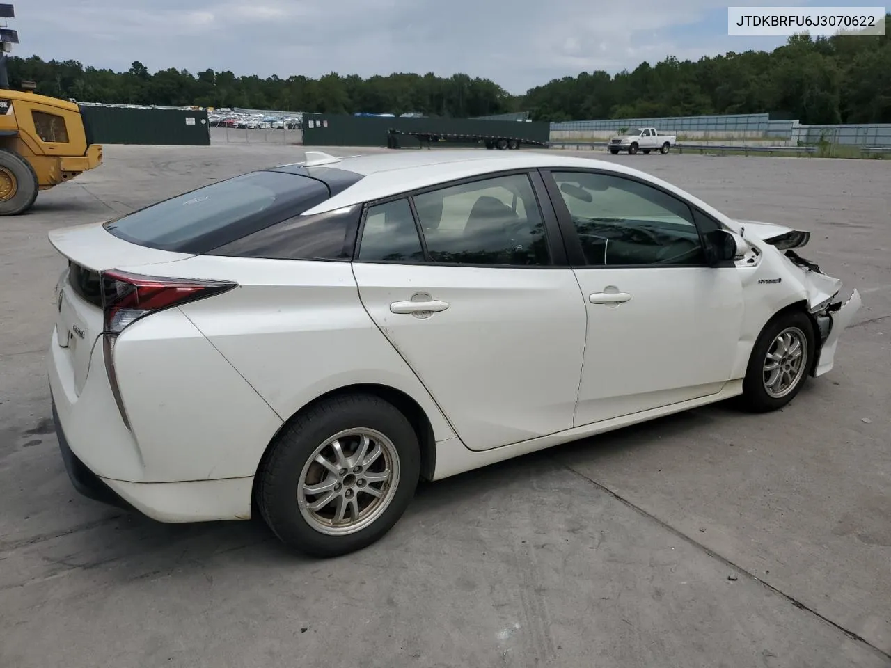 2018 Toyota Prius VIN: JTDKBRFU6J3070622 Lot: 72015904