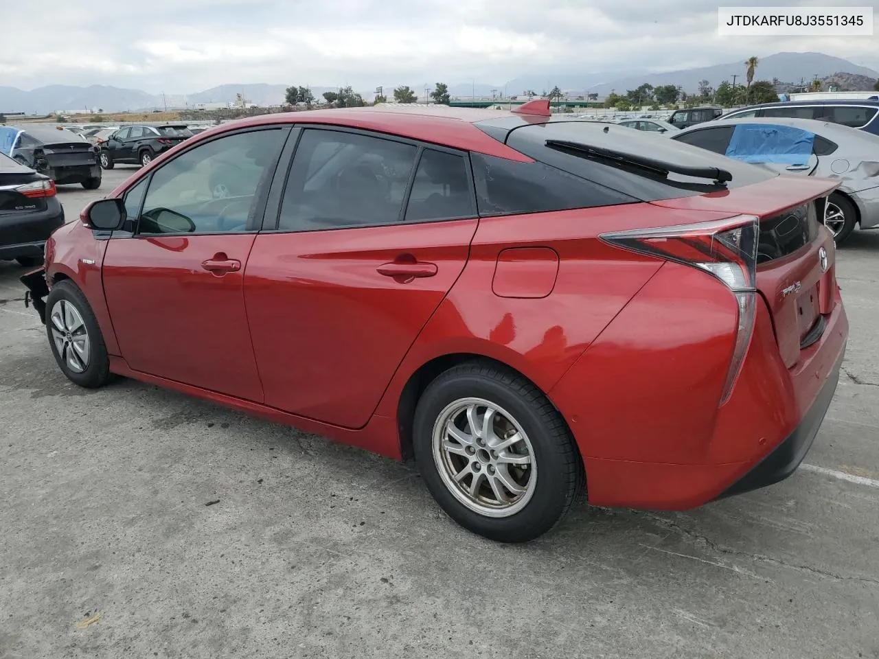 2018 Toyota Prius VIN: JTDKARFU8J3551345 Lot: 72380004