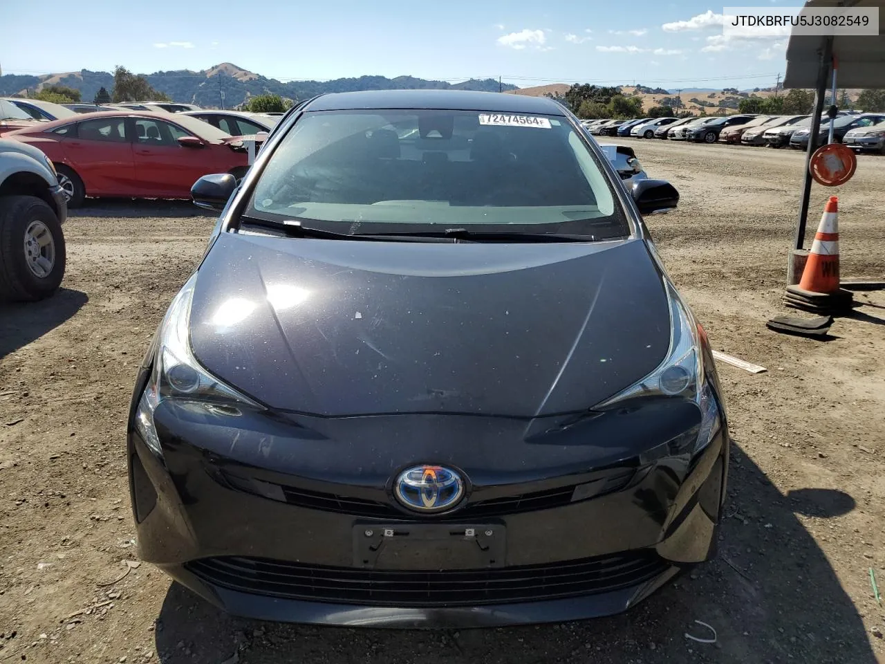 2018 Toyota Prius VIN: JTDKBRFU5J3082549 Lot: 72474564