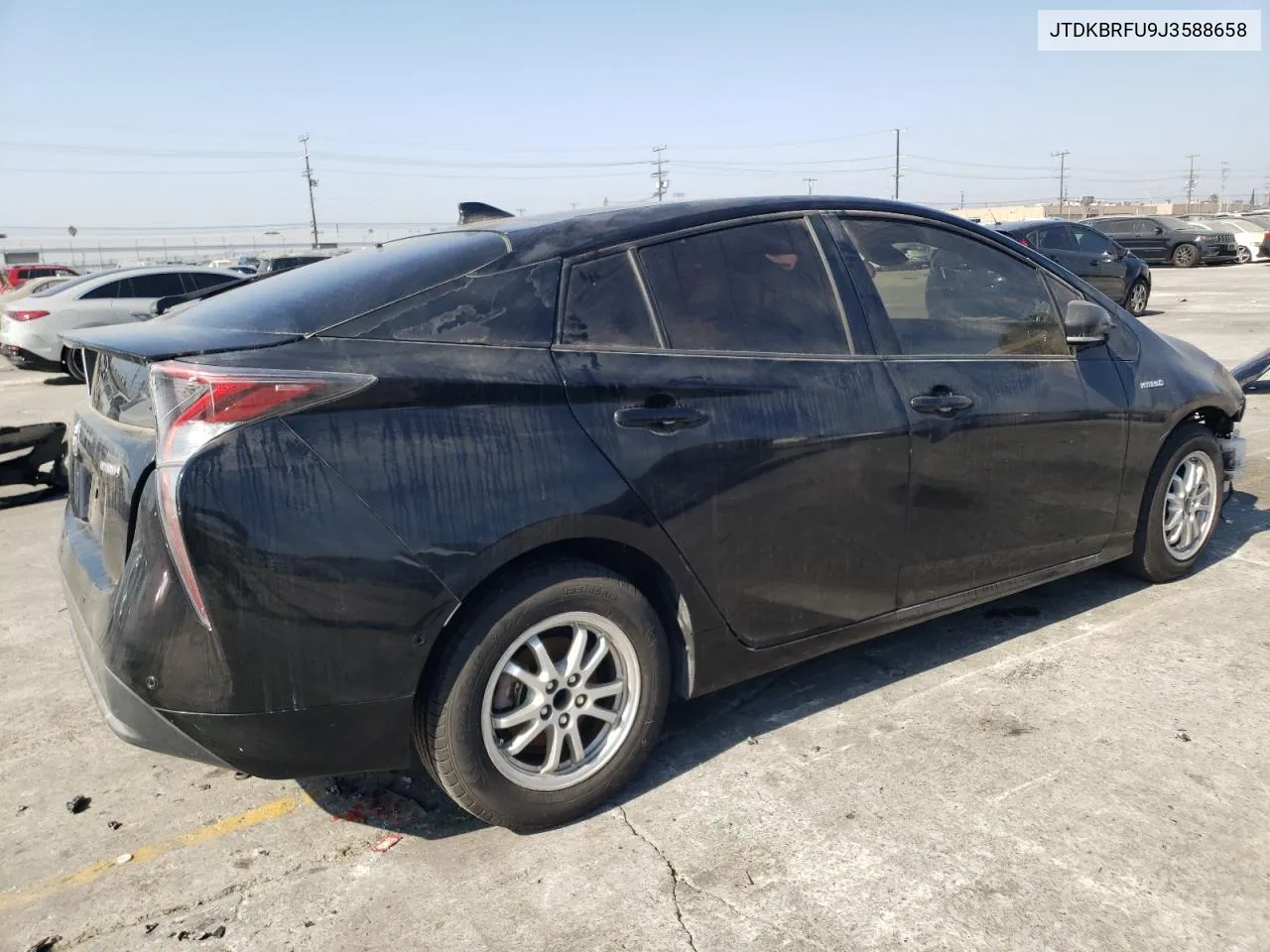 2018 Toyota Prius VIN: JTDKBRFU9J3588658 Lot: 72704454