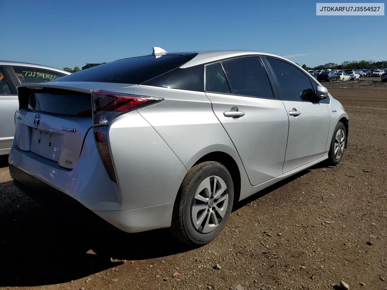 2018 Toyota Prius VIN: JTDKARFU7J3554527 Lot: 72736894