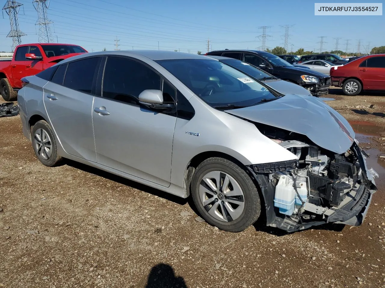 2018 Toyota Prius VIN: JTDKARFU7J3554527 Lot: 72736894