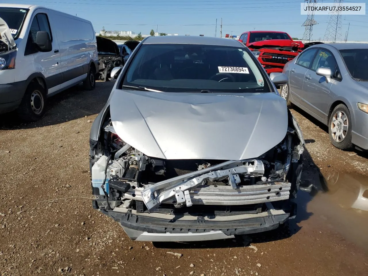 2018 Toyota Prius VIN: JTDKARFU7J3554527 Lot: 72736894