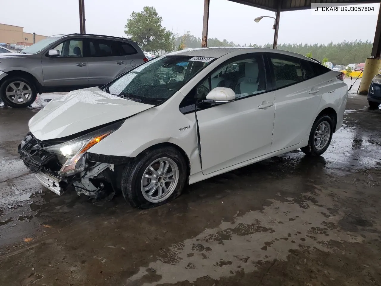 2018 Toyota Prius VIN: JTDKARFU9J3057804 Lot: 72938574