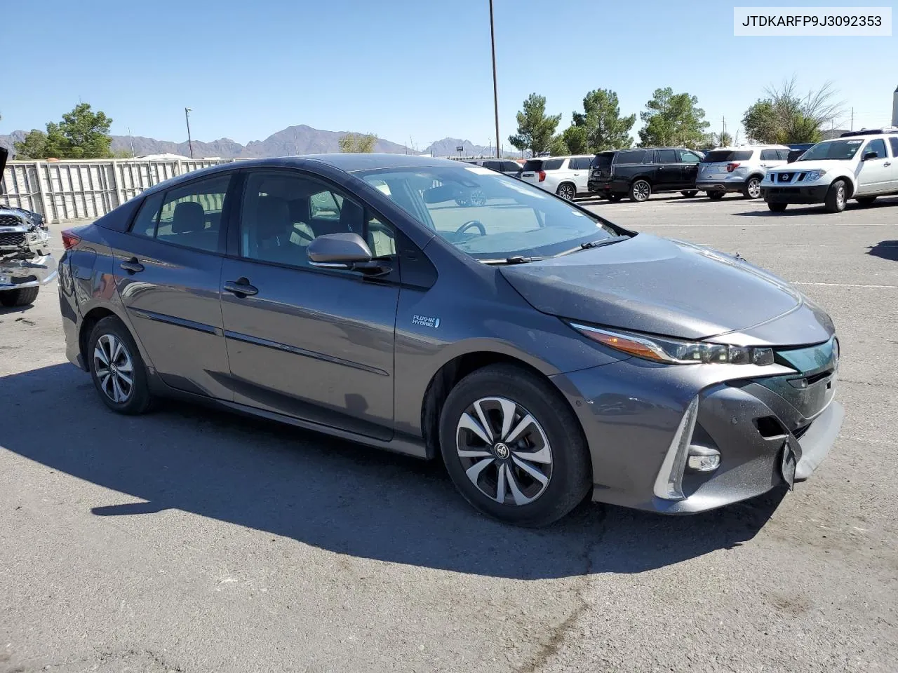 2018 Toyota Prius Prime VIN: JTDKARFP9J3092353 Lot: 72955294