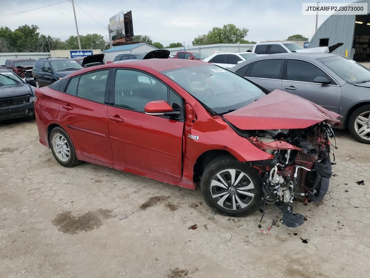 2018 Toyota Prius Prime VIN: JTDKARFP2J3073000 Lot: 73002704