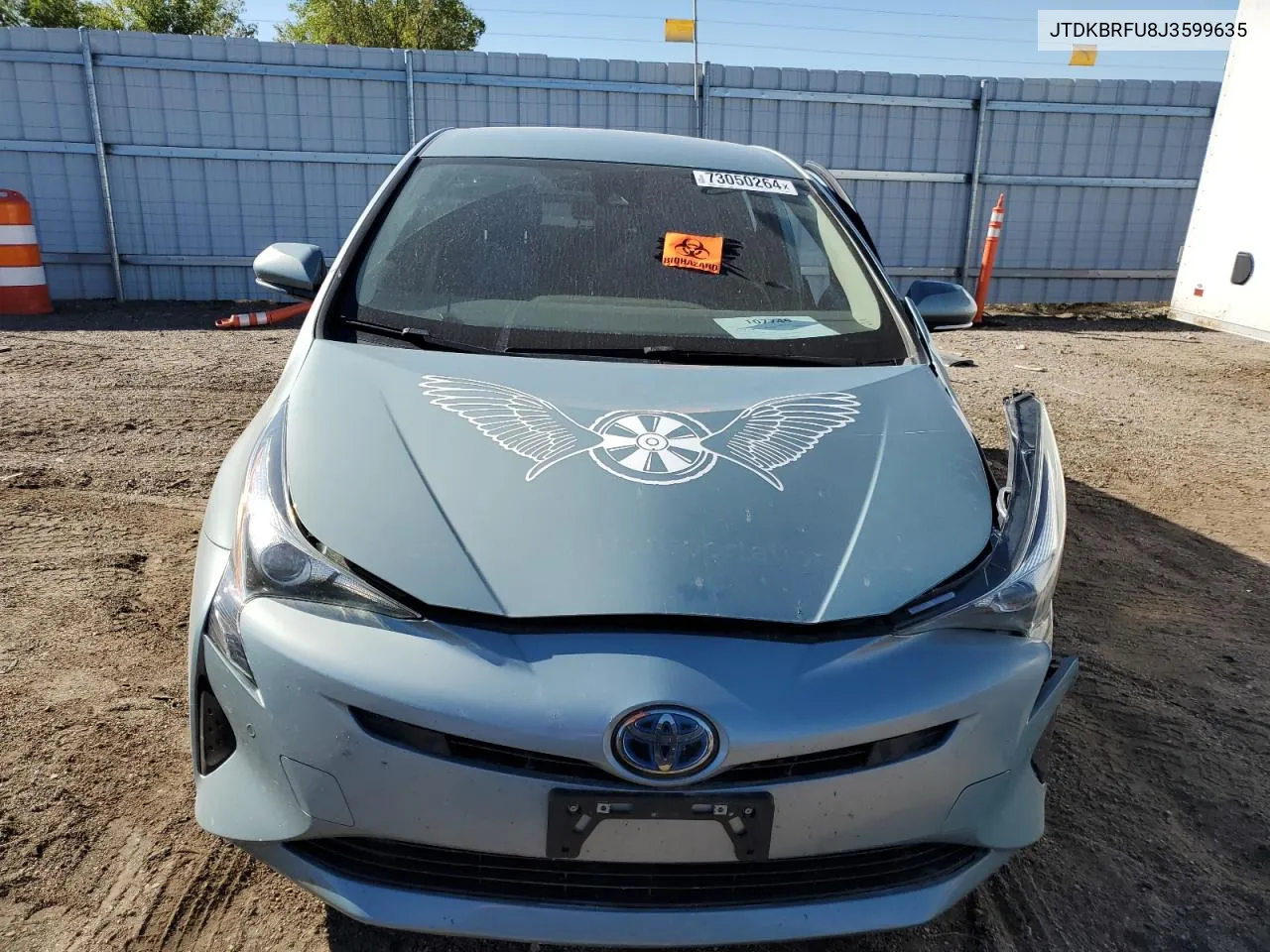 2018 Toyota Prius VIN: JTDKBRFU8J3599635 Lot: 73050264