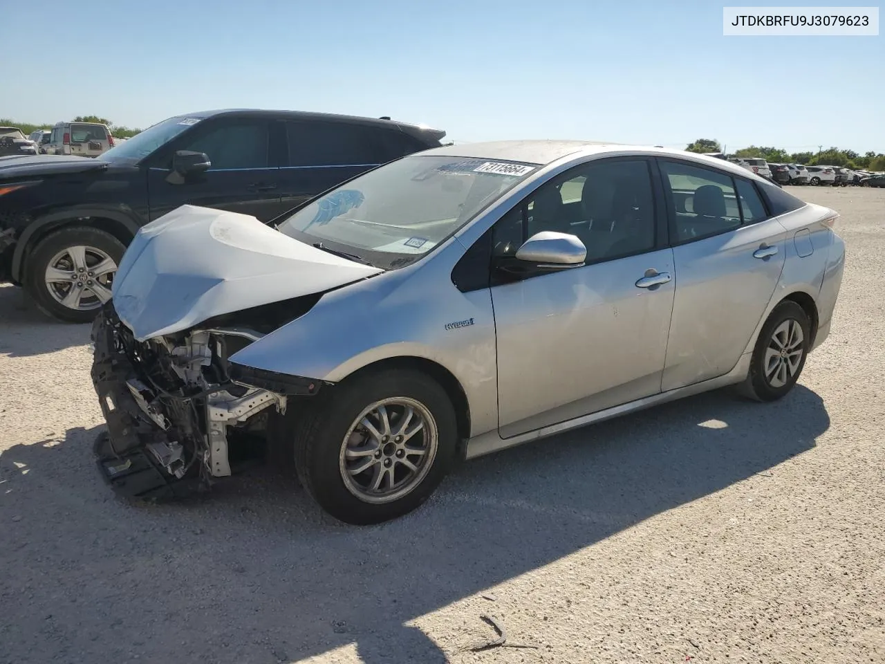 2018 Toyota Prius VIN: JTDKBRFU9J3079623 Lot: 73115664