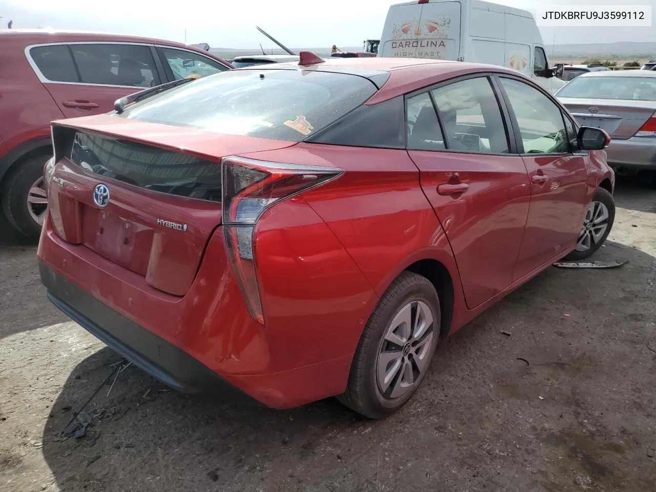 2018 Toyota Prius VIN: JTDKBRFU9J3599112 Lot: 73195564