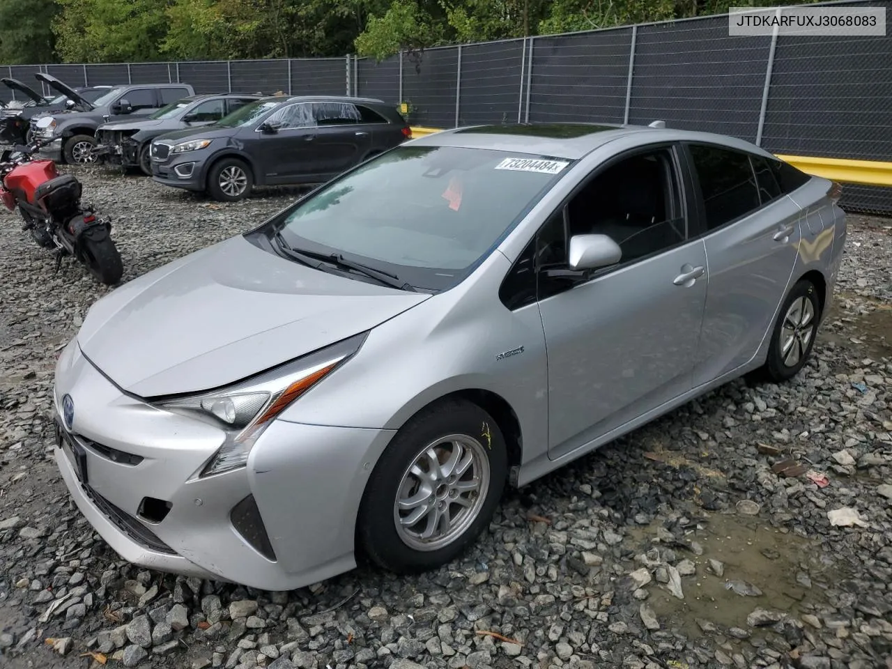 2018 Toyota Prius VIN: JTDKARFUXJ3068083 Lot: 73204484