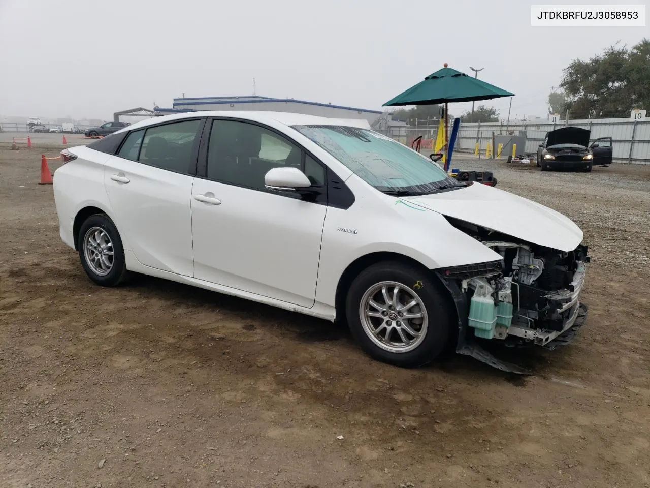 2018 Toyota Prius VIN: JTDKBRFU2J3058953 Lot: 73333714