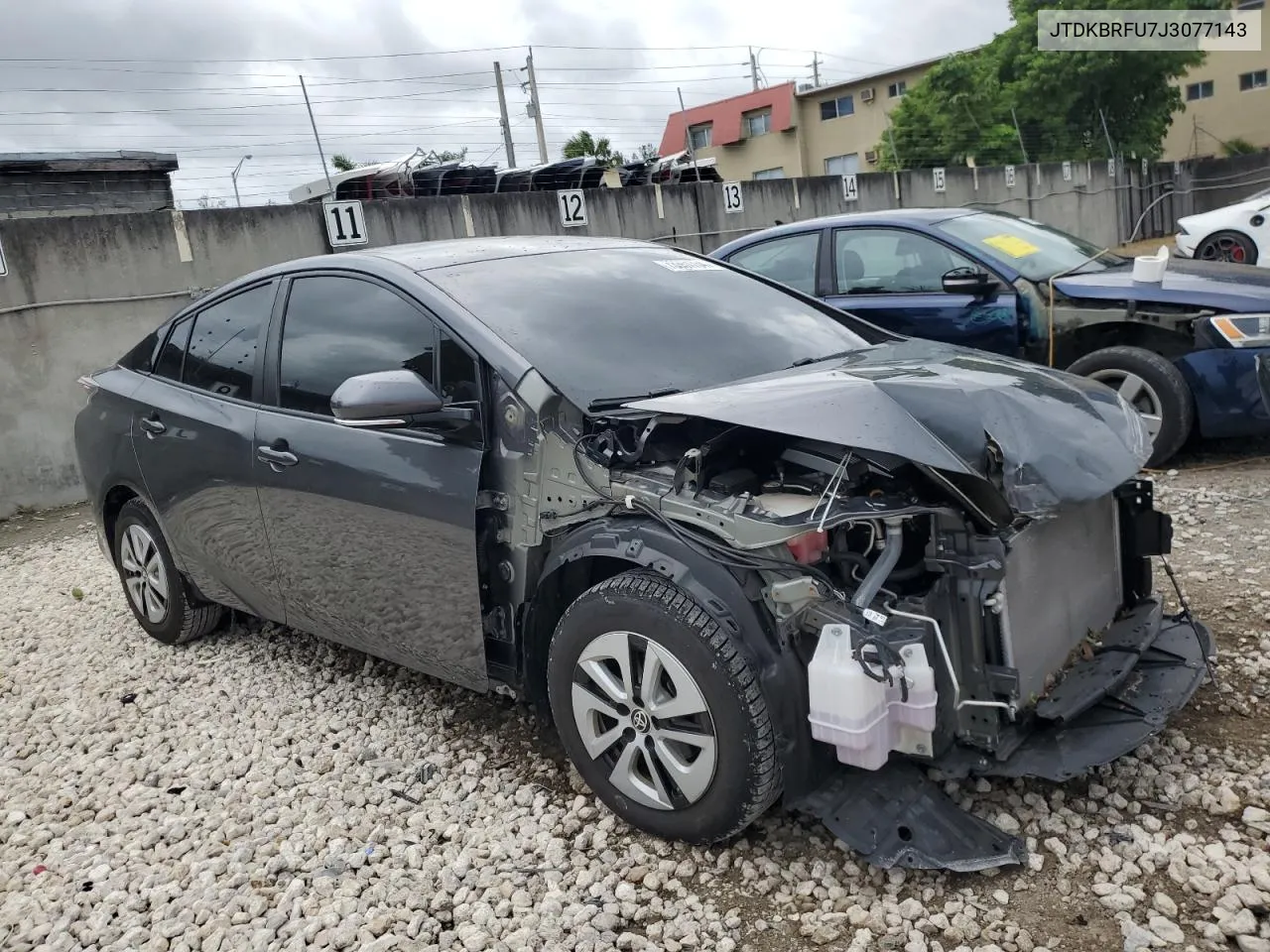 2018 Toyota Prius VIN: JTDKBRFU7J3077143 Lot: 73351734