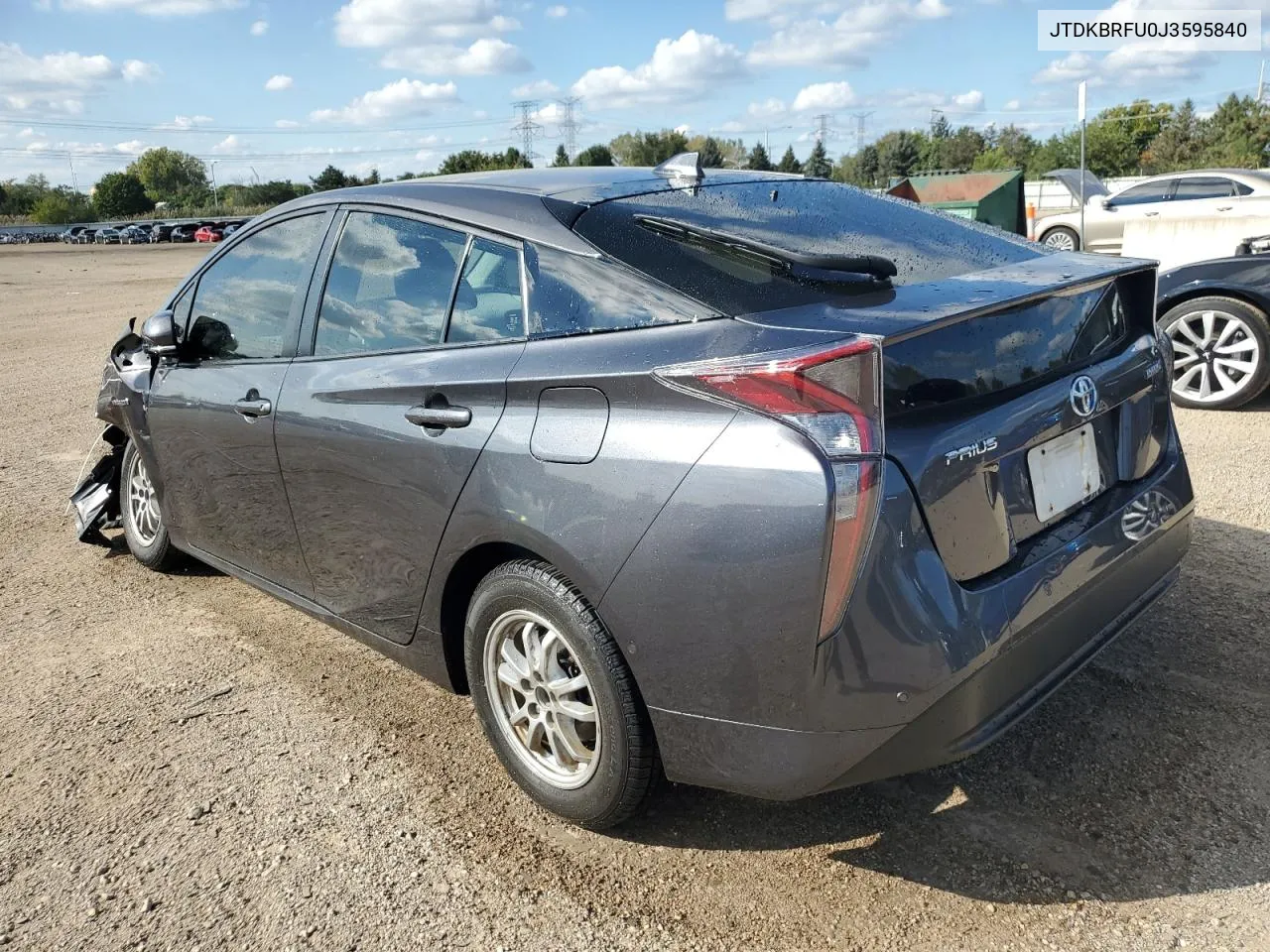 2018 Toyota Prius VIN: JTDKBRFU0J3595840 Lot: 73491724