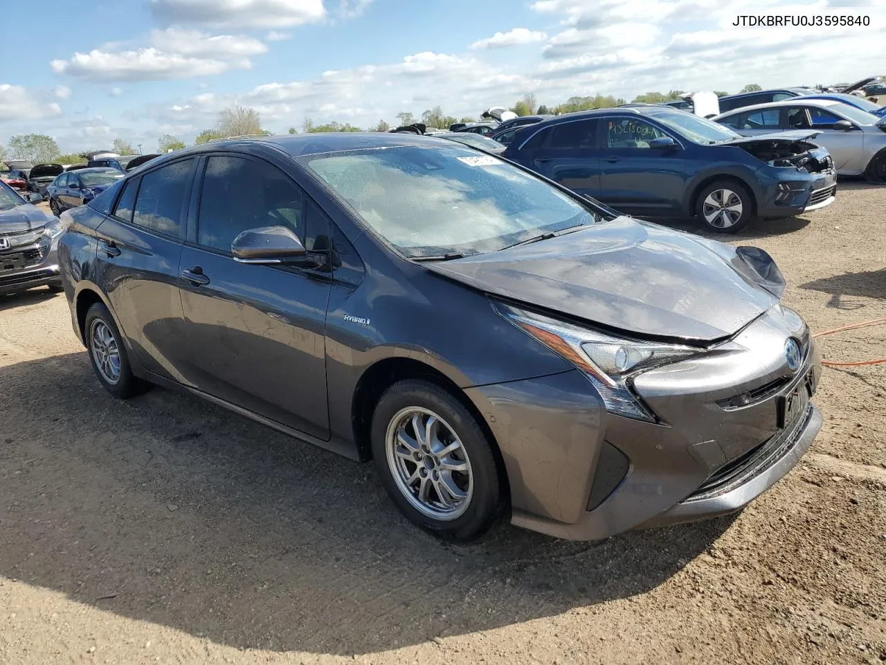 2018 Toyota Prius VIN: JTDKBRFU0J3595840 Lot: 73491724