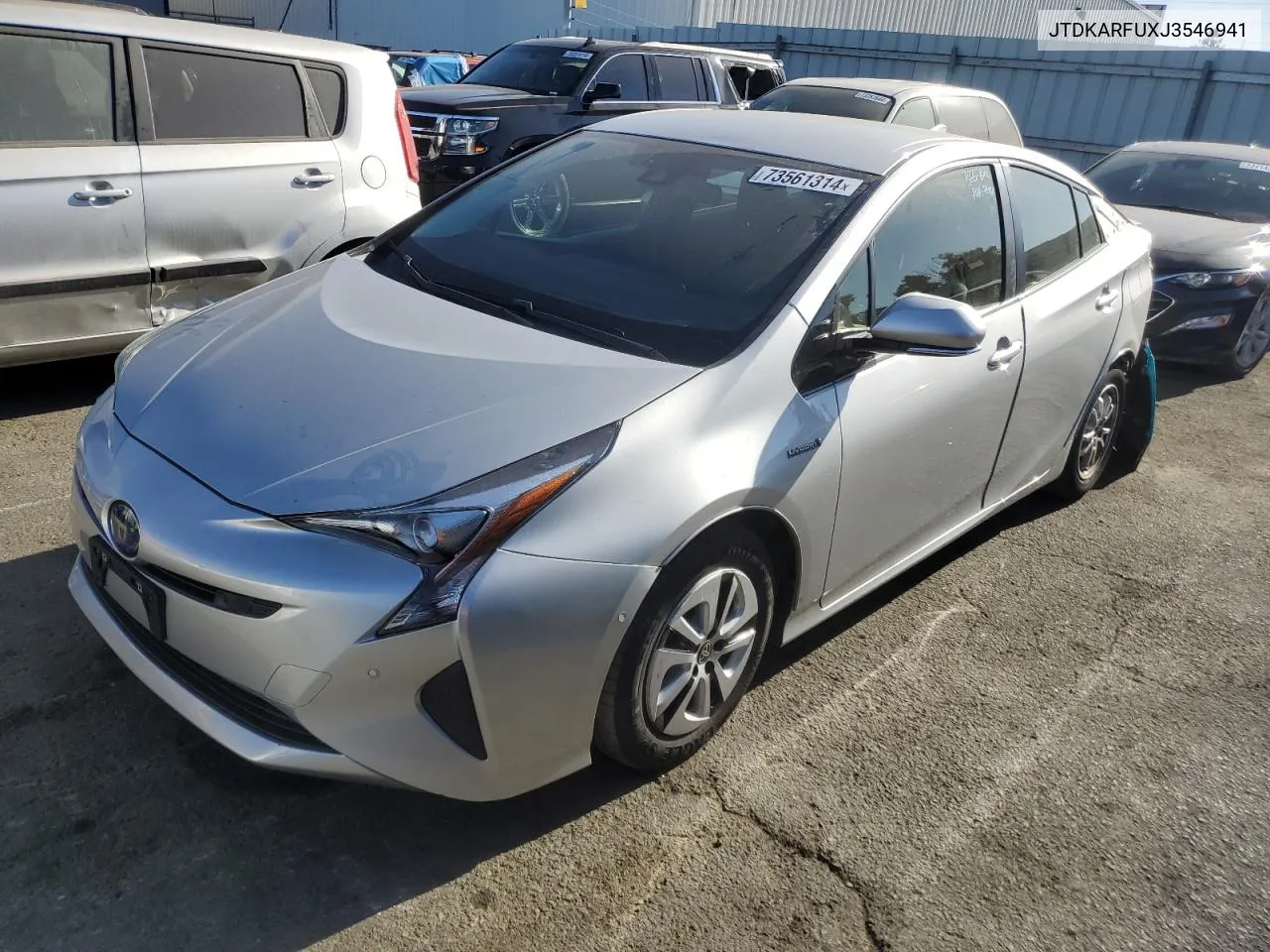 2018 Toyota Prius VIN: JTDKARFUXJ3546941 Lot: 73561314