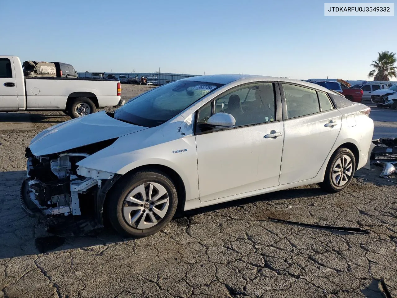 2018 Toyota Prius VIN: JTDKARFU0J3549332 Lot: 73653764