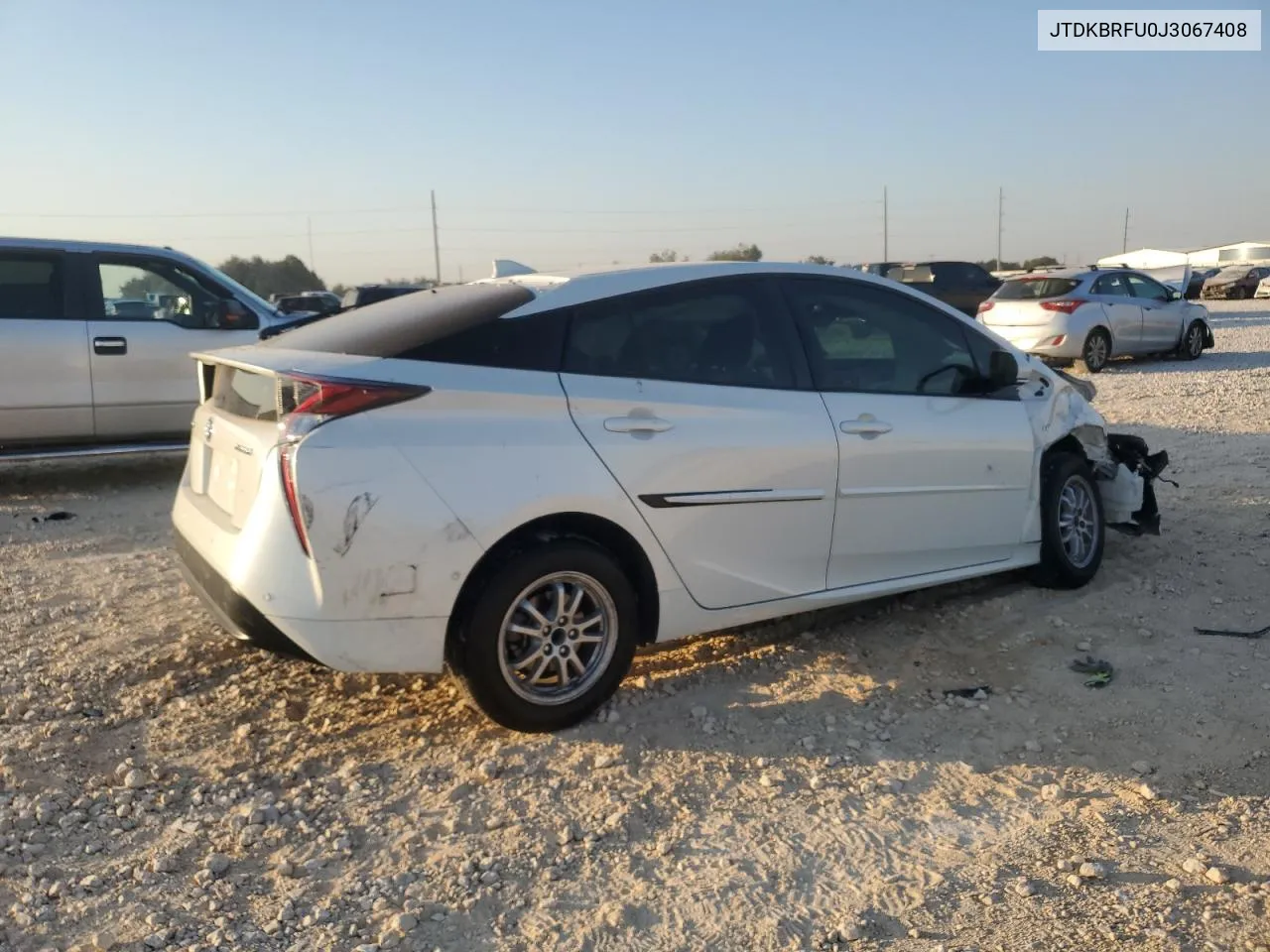 2018 Toyota Prius VIN: JTDKBRFU0J3067408 Lot: 73720784