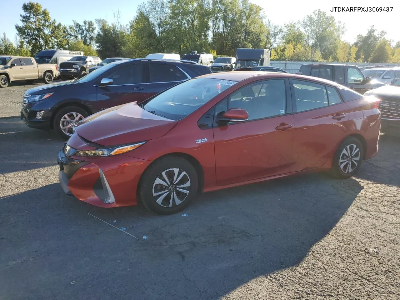 2018 Toyota Prius Prime VIN: JTDKARFPXJ3069437 Lot: 73779484