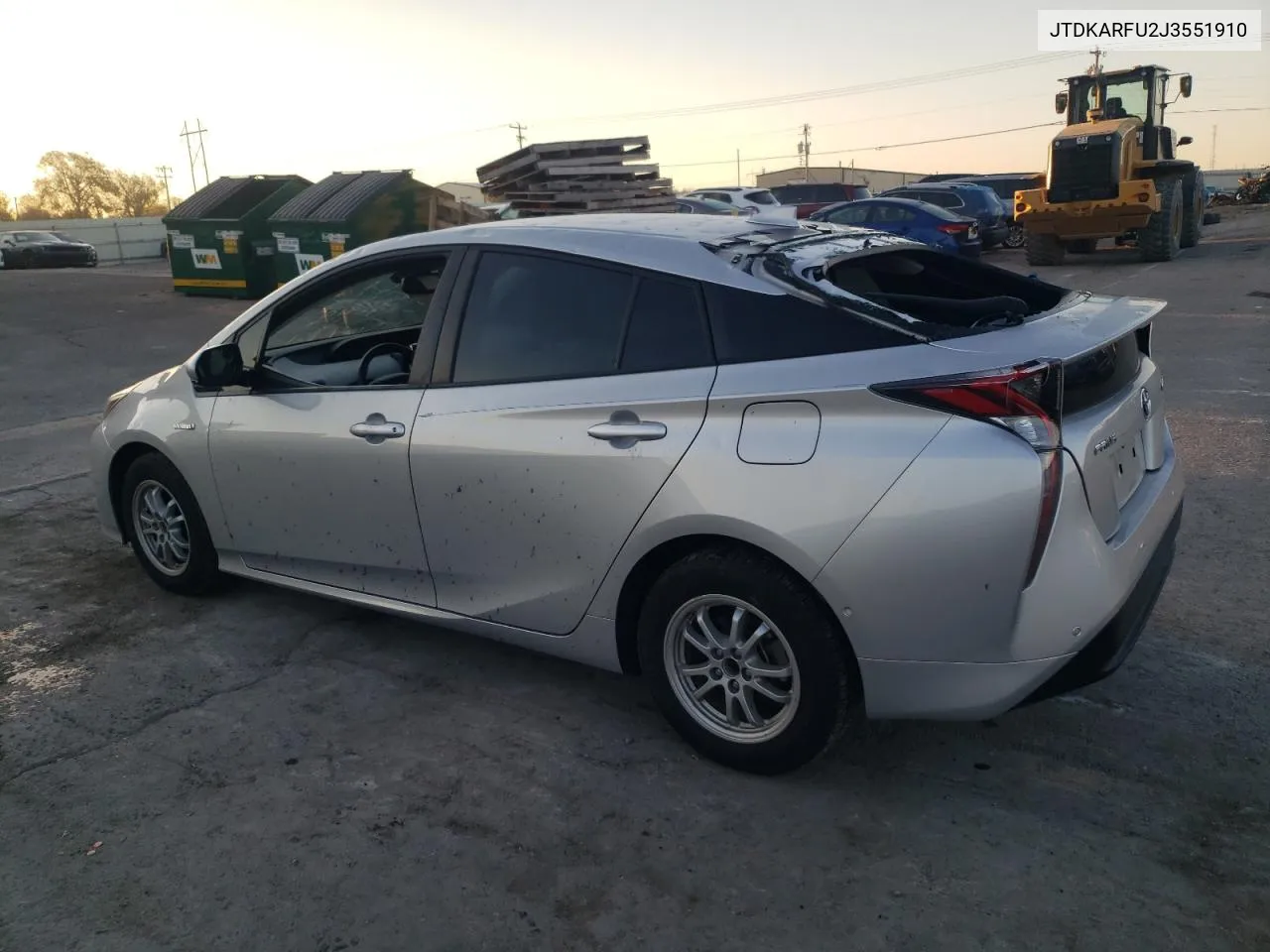 2018 Toyota Prius VIN: JTDKARFU2J3551910 Lot: 74084234