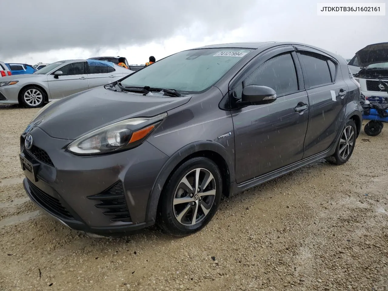 2018 Toyota Prius C VIN: JTDKDTB36J1602161 Lot: 74127994