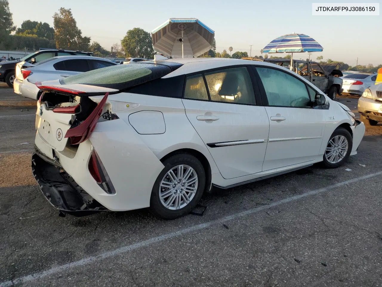 2018 Toyota Prius Prime VIN: JTDKARFP9J3086150 Lot: 74232834