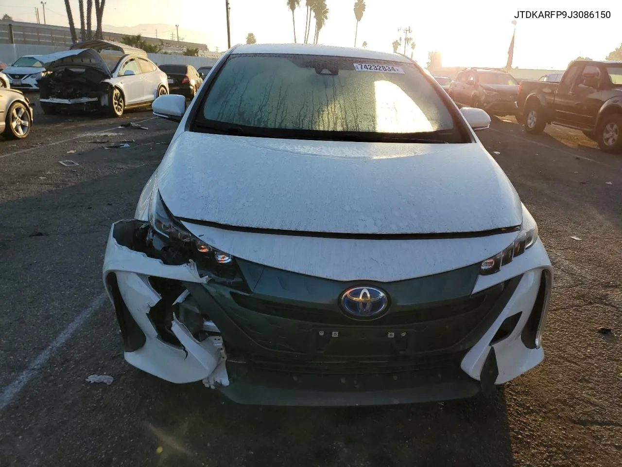 2018 Toyota Prius Prime VIN: JTDKARFP9J3086150 Lot: 74232834