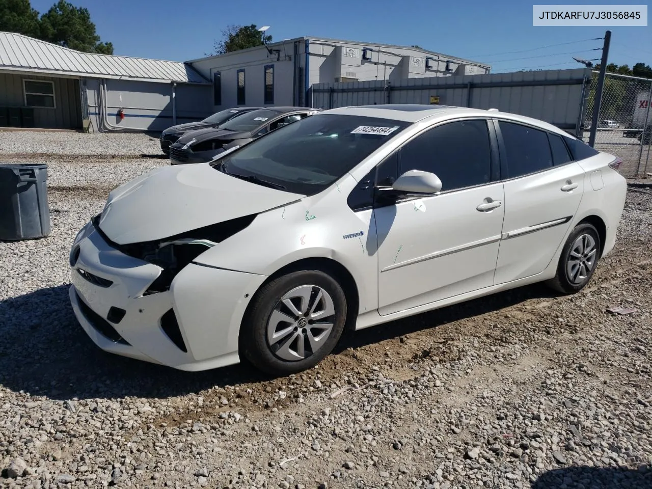 2018 Toyota Prius VIN: JTDKARFU7J3056845 Lot: 74254494