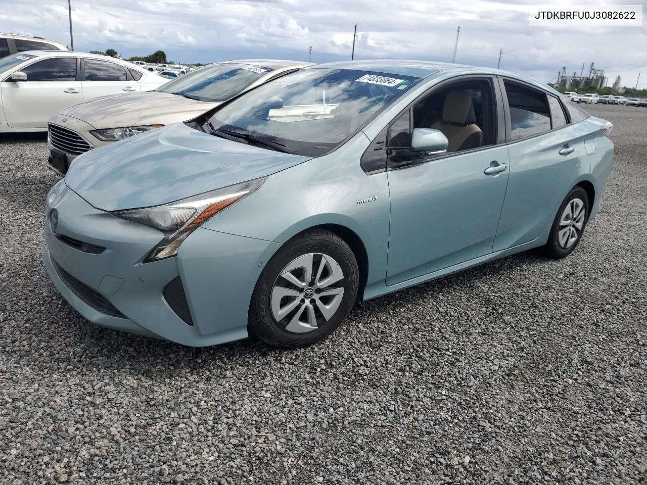 2018 Toyota Prius VIN: JTDKBRFU0J3082622 Lot: 74333064