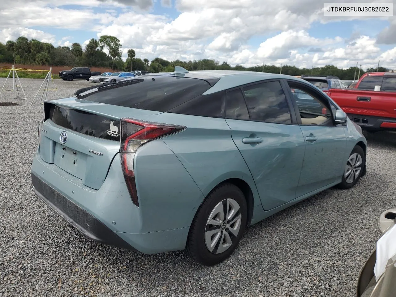 2018 Toyota Prius VIN: JTDKBRFU0J3082622 Lot: 74333064